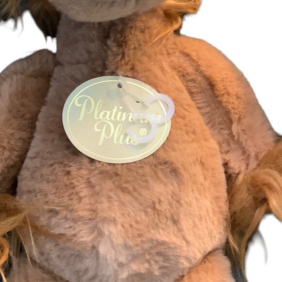 Platinum Plus Shaggy Lion Stuffed Animal Plush Dan Dee International Shiny Paws - Picture 2 of 7